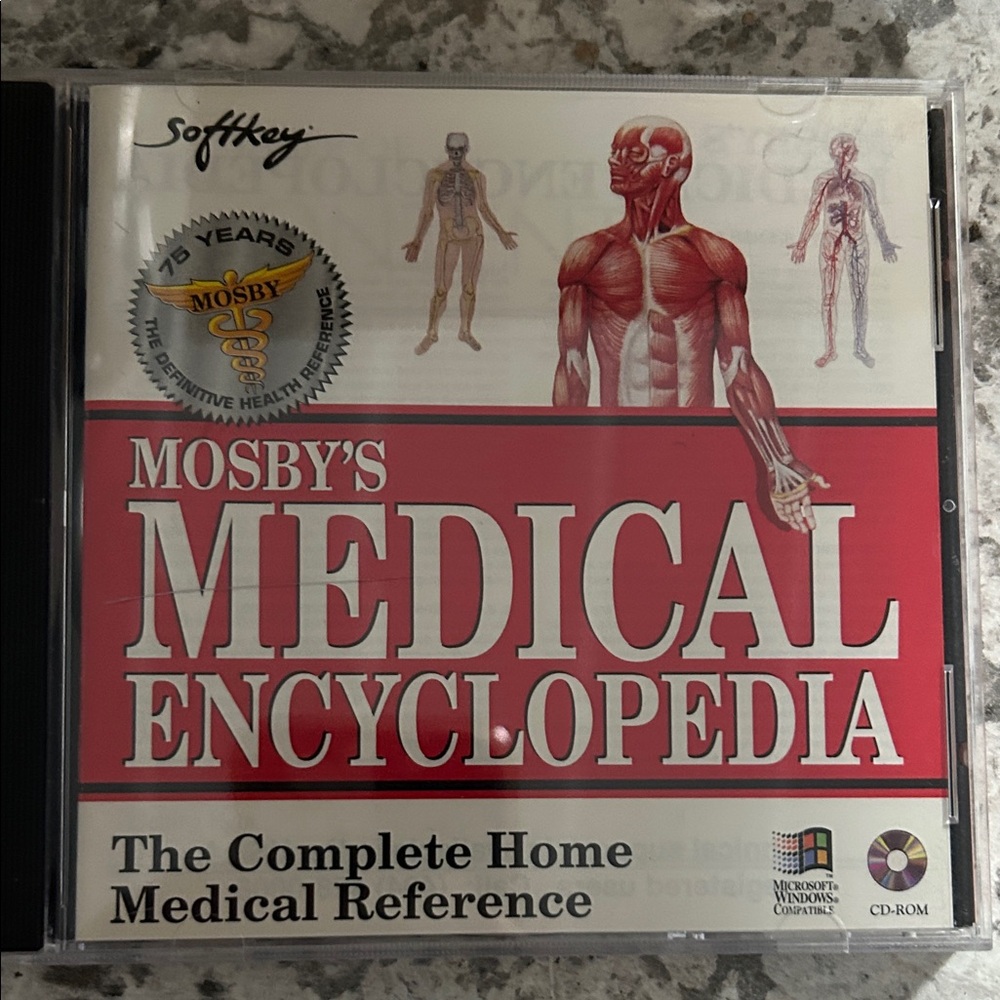 Microsoft Medical Encyclopedia CD-ROM - Red and White